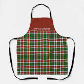 Scottish Tartan Pattern Christmas Colors Schort (Voorkant)