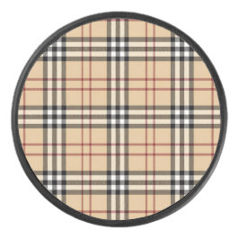 Scottish Tartan Pattern     Hockey Puck