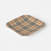 Scottish Tartan Pattern Papieren Bordje (Gebogen)