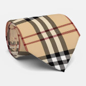 Scottish Tartan Pattern Stropdas (Opgerold)