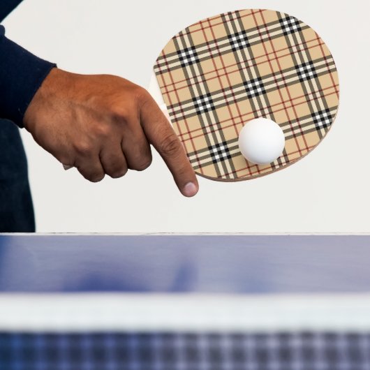 Scottish Tartan Pattern Tafeltennisbatje (Insitu)