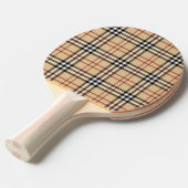 Scottish Tartan Pattern Tafeltennisbatje (Voorkant Gekanteld)