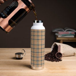 Scottish Tartan Pattern Waterfles