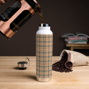 Scottish Tartan Pattern Waterfles