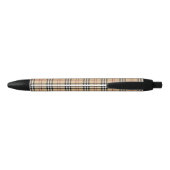 Scottish Tartan Pattern     Zwarte Inkt Pen (Achterkant)