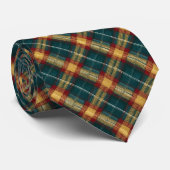 Scottish Tartan Plaid Custom Necktie Stropdas (Opgerold)