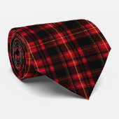 Scottish Tartan Plaid Custom Necktie Stropdas (Opgerold)