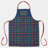 Scottish Tartan Plaid in cherry red & royal blue Schort (Voorkant)