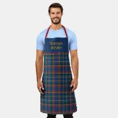 Scottish Tartan Plaid in cherry red & royal blue Schort (Gedragen)