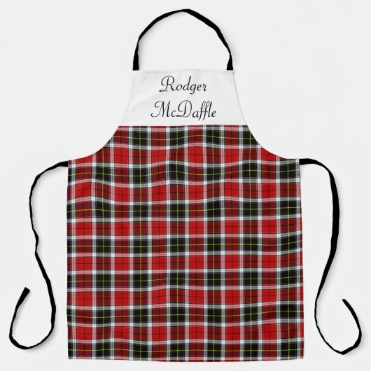 Scottish Tartan Red en Black Pattern Schort (Voorkant)