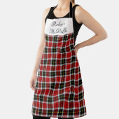 Scottish Tartan Red en Black Pattern Schort (Insitu)