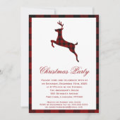 Scottish Tartan Reindeer | kerstfeest Kaart (Voorkant)