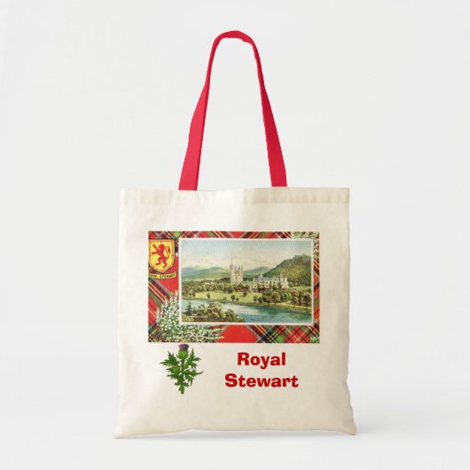 Scottish Tartan, Royal Stewart Tote Bag (Voorkant)