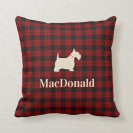 Scottish Tartan Scotty | Gepersonaliseerd Kussen