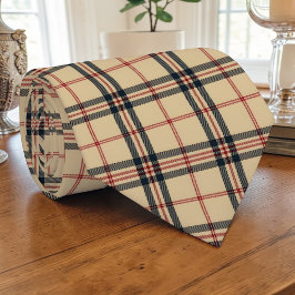 Scottish Tartan Tan Custom Necktie Stropdas