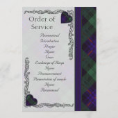 Scottish Tartan Wedding Programme - Armstrong Programmakaart (Achterkant)
