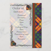 Scottish Tartan Wedding Programme - Buchanan Programmakaart (Achterkant)