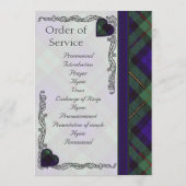 Scottish Tartan Wedding Programme - Macewen Programmakaart (Achterkant)