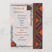 Scottish Tartan Wedding Programme - Maclean of Dua Programmakaart (Achterkant)