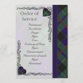 Scottish Tartan Wedding Programme - Morrison Programmakaart (Achterkant)