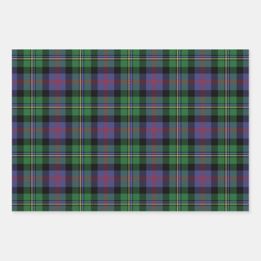 Scottish Tartans Black Watch, Malcolm, Buchanan Inpakpapier Vel (Voorkant 3)