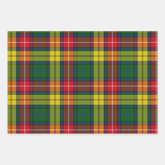 Scottish Tartans Black Watch, Malcolm, Buchanan Inpakpapier Vel (Voorkant 2)