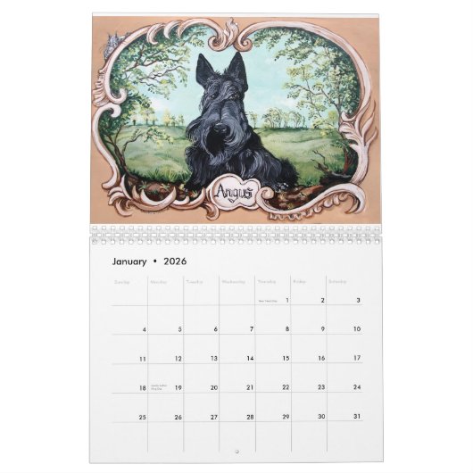Scottish Terrier 2014 Calendar Kalender (Jan 2026)