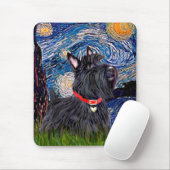 Scottish Terrier 6 - Sterrennacht (verticaal) Muismat (Met muis)