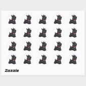 Scottish Terrier (A) - (JBF) Ronde Sticker (Vel)