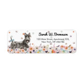 Scottish Terrier Abeerdenie Dog Etiket (Voorkant)