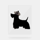Scottish Terrier Acryl Bord (Voorkant)
