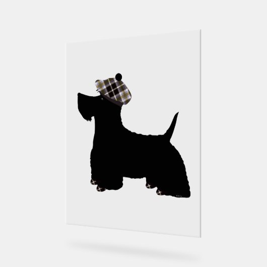 Scottish Terrier Acryl Bord (Hoek)