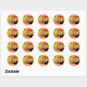 Scottish_Terrier_Agility Ronde Sticker (Vel)