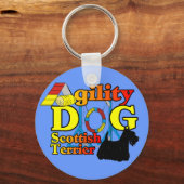 Scottish_Terrier_Agility Sleutelhanger (Voorkant)