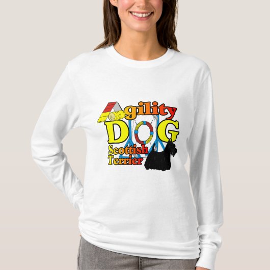 Scottish_Terrier_Agility T-shirt (Voorkant)