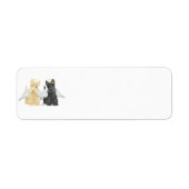 Scottish Terrier Angels Etiket (Voorkant)