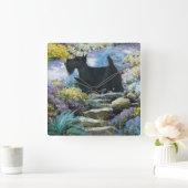 Scottish Terrier Art Gifts Vierkante Klok (Huis)