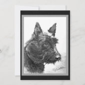  Scottish Terrier art Kaart (Voorkant)