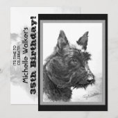 Scottish Terrier art Kaart (Voorkant / Achterkant)