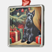 Scottish Terrier at Christmas Metalen Ornament (Links)