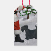 Scottish Terrier Believe Kerstmis Cadeaulabel (Achterkant)