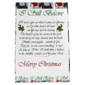 Scottish Terrier Believe Kerstmis Medium Cadeauzakje (Achterkant)