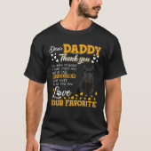 Scottish Terrier Beste papa bedankt dat je mijn va T-shirt (Voorkant)