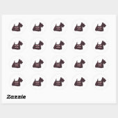 Scottish Terrier BFF Gifts Ronde Sticker (Vel)