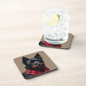 Scottish Terrier Bier Onderzetter (Rechterzijde)