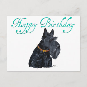 Scottish Terrier Birthday Card Briefkaart