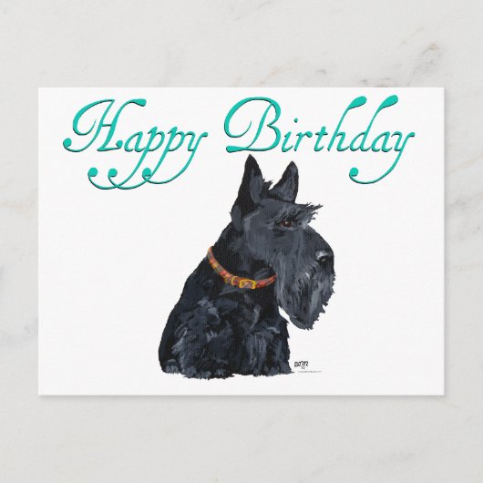 Scottish Terrier Birthday Kaart (Voorkant)