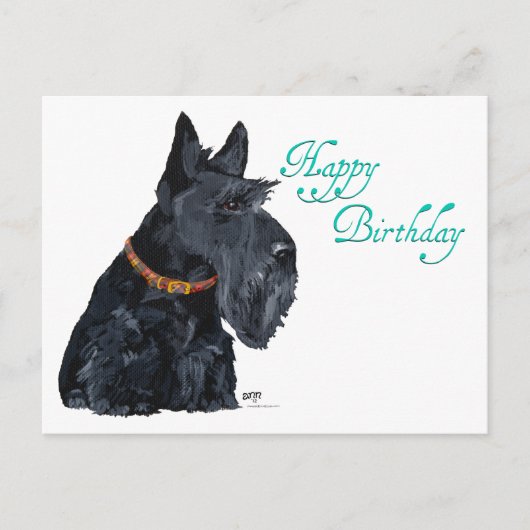 Scottish Terrier Birthday Kaart (Voorkant)