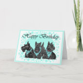 Scottish Terrier Birthday Kaart (Voorkant)