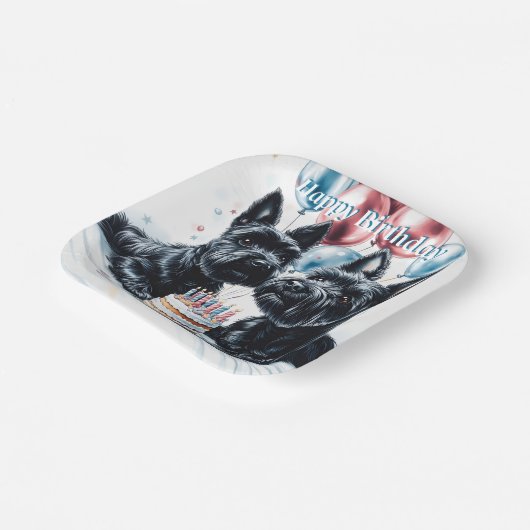 Scottish Terrier Birthday Papieren Bordje (Gebogen)